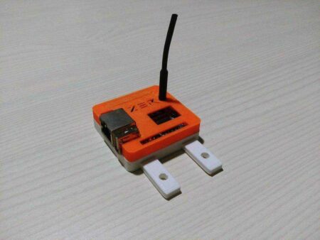 M5 Montajlı Turuncu Pi Zero Case Plastik Aparat