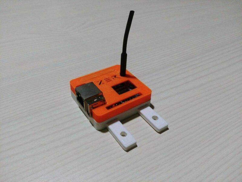 M5 Montajlı Turuncu Pi Zero Case Plastik Aparat