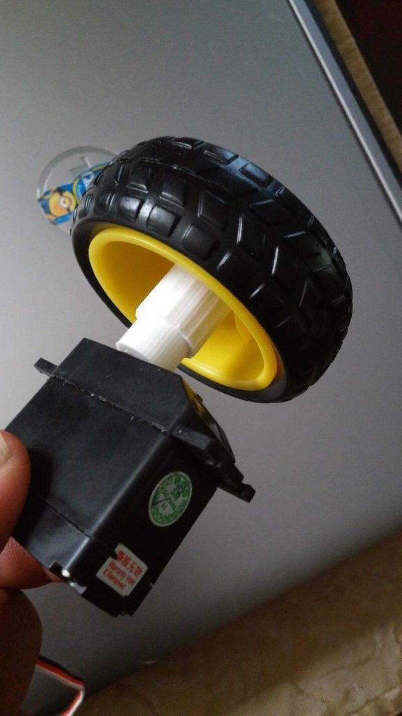 Rc Servo Ya Sarı Dc Motor Tekerlek Adaptörü Robotlar İçin Plastik Aparat - Görsel 2