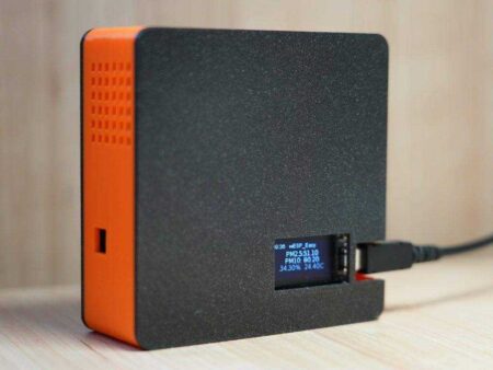Toz Sensörü Sds011 Ve Dht22 (Am2302) Wemos Oled Muhafazası İle Plastik Aparat