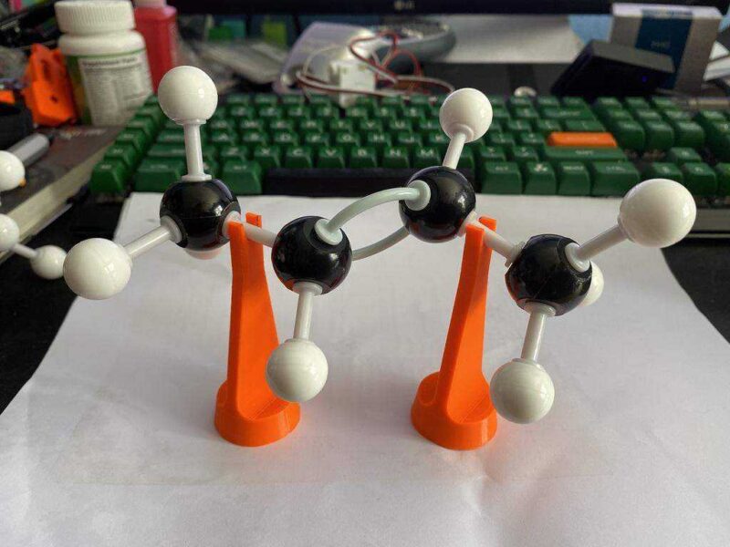Organik Kimya Moleküler Model Kit Standı - Molymod Uyumlu Plastik Aparat