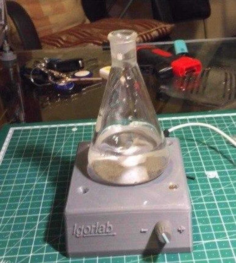 Manyetik Karıştırıcı Plastik Aparat Alt Tabaka Gri Olan - Görsel 3