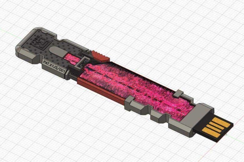 Cyberpunk 2077 Relic Biochip Usb-Stick Plastik Aparat - Görsel 3