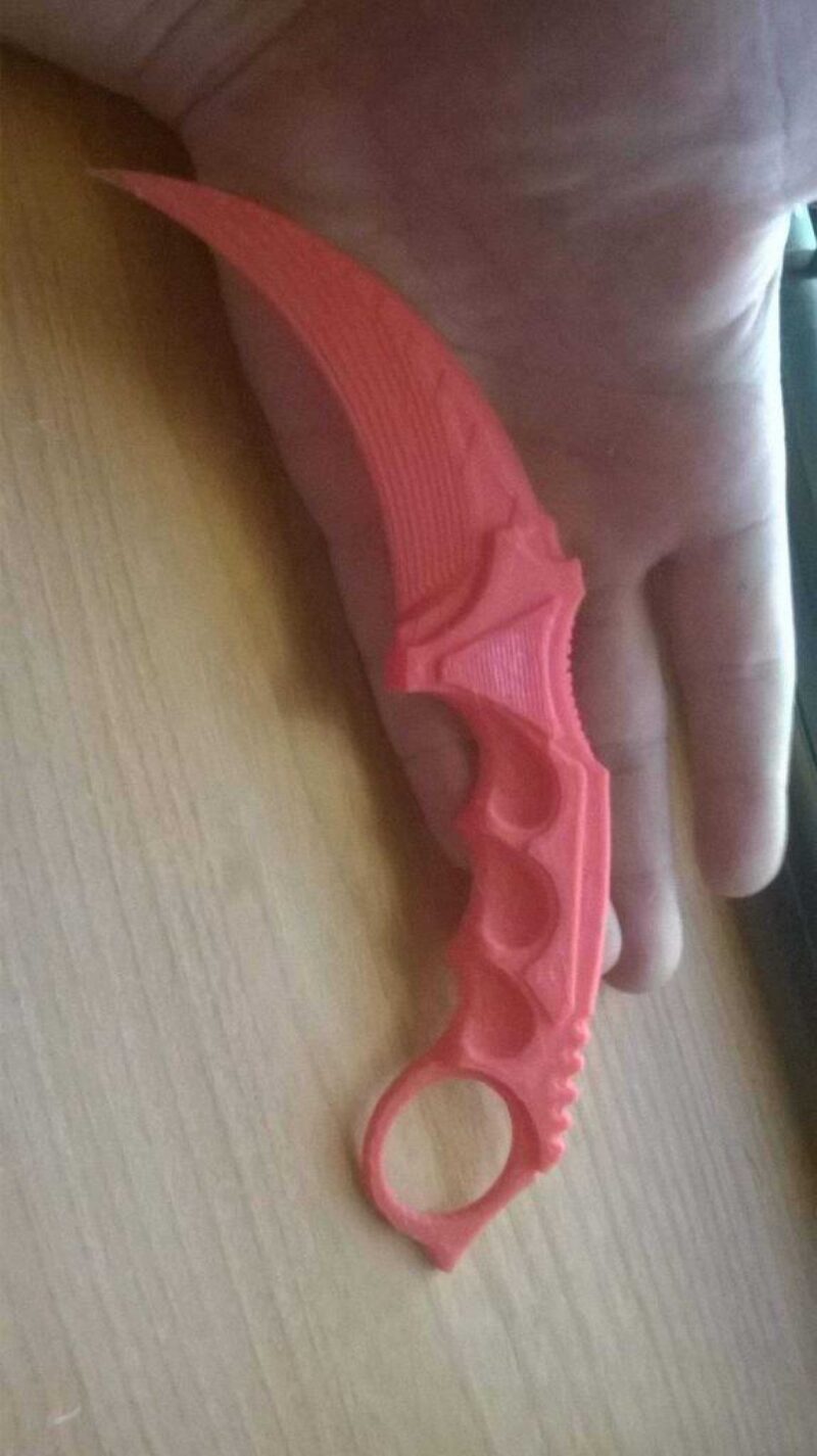 Karambit Bıçağı Csgo Sağ Sol Ayrı Oyuncak Organik Plastikten - Görsel 2