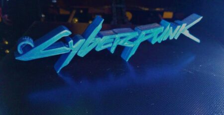 Cyberpunk 2077 Organik Plastikten Dekoratif Biblo Anahtarlık