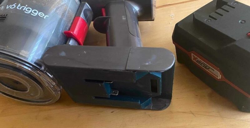 Dyson V6 Pil Adaptörü - Parkside X20 Plastik Aparat - Görsel 3