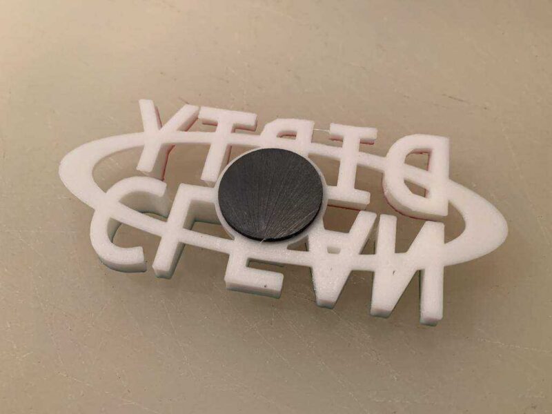 Temiz / Kirli Manyetik Flip Burcu - Bulaşık Yıkama Yemekleri - Çamaşırhane (25X4Mm Magnet) Plastik Aparat - Görsel 4