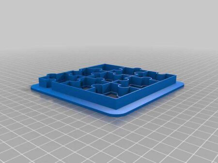 Puzzle Çerez Kurabiye Kesici Kalıp Remix Plastik Aparat