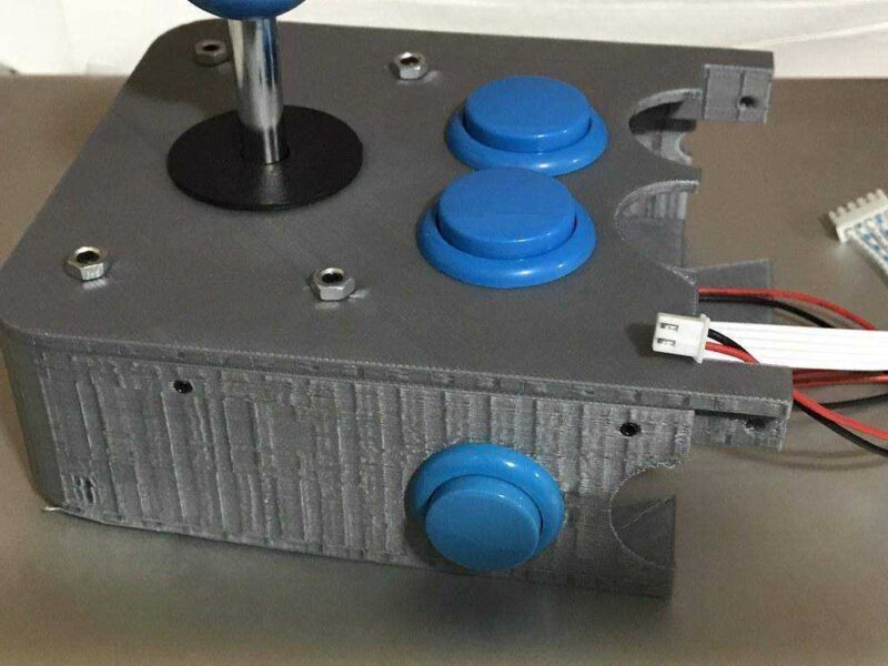 Arcade Joystick 10 Düğme Kutu Kılıf Plastik Aparat - Görsel 3