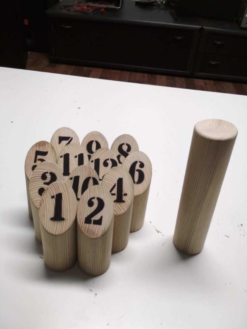 Mölkky Beschriftungs-Set Plastik Aparat - Görsel 3