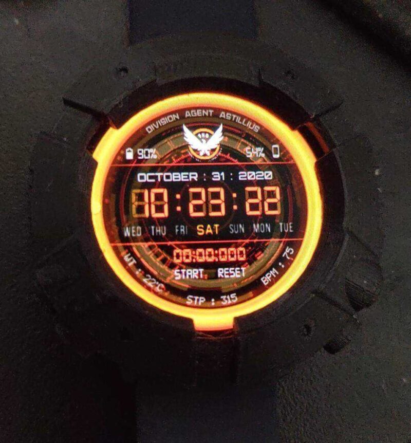 The Division Smart Watch Case - Samsung Galaxy Active 2 Plastik Aparat - Görsel 2