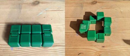 Dikey Eklemli, Başka Bir Fidget Infinity Cube V2 Plastik Aparat