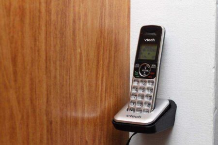 Vtech 6419 Telsiz Telefon İçin Duvar Montajı Plastik Aparat