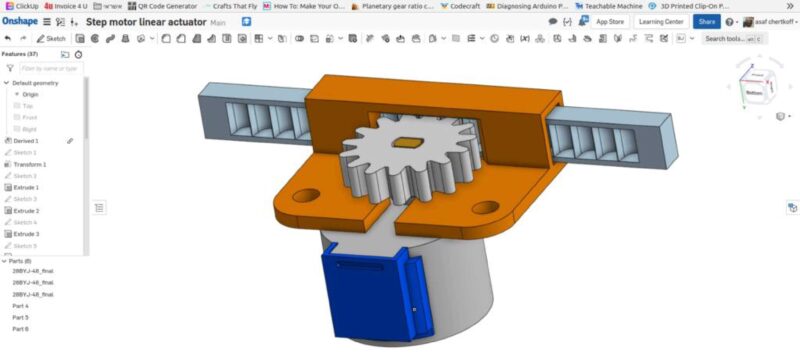 28Byj-48 Step Motor Arduino İle Doğrusal Bir Aktüatör Olarak Plastik Aparat - Görsel 4
