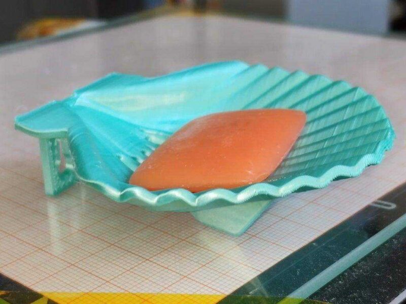 Scallop Deniz Kabuğu Midye Sabun Tepsisi Sabunluk Tutucu Askısı - Görsel 2