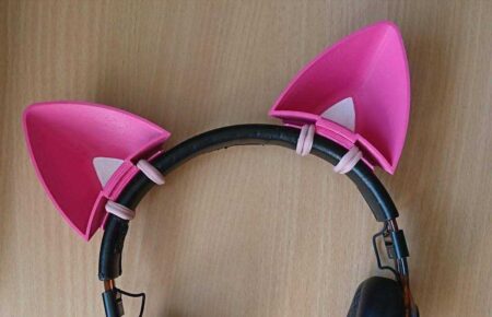 Kulaklıklar İçin Kedi Kulakları Plastik Aparat