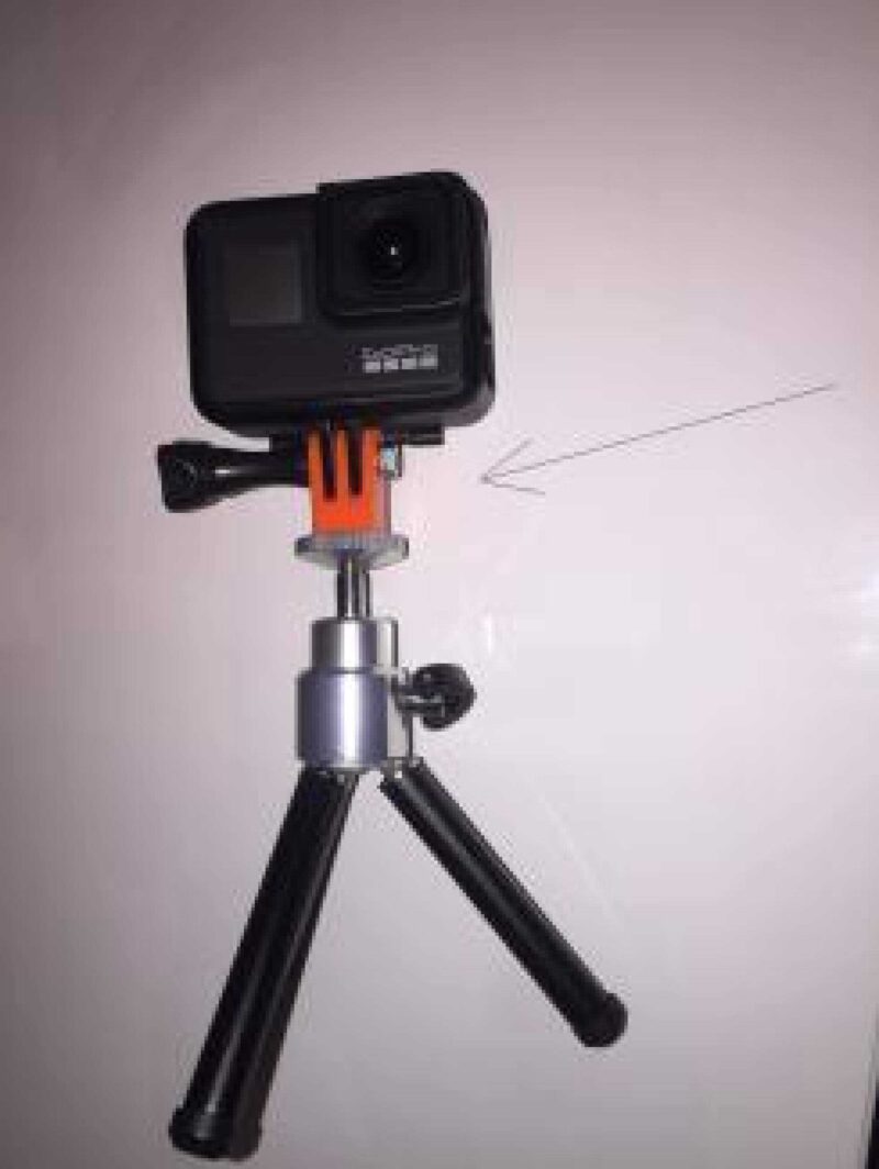 Gopro Montaj Minimalist Tripod Adaptörü Plastik Aparat - Görsel 2
