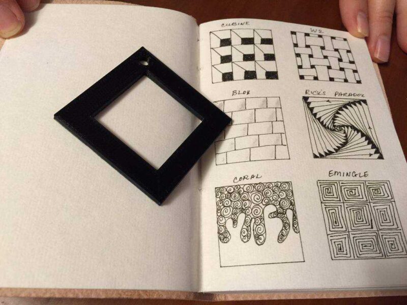 Zentangle Sınır Şablon Plastik Aparat