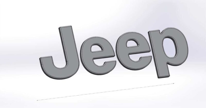 Jeep Logosu Plastik Aparat