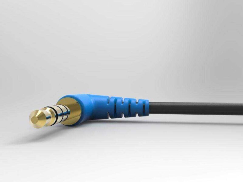 Mikro Jack 3.5Mm Erkek Konnektör, L Şekilli Fiş Plastik Aparat - Görsel 4