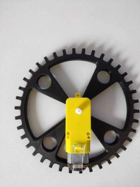 Büyük Arduino Tekerlek D 135 Mm Plastik Aparat