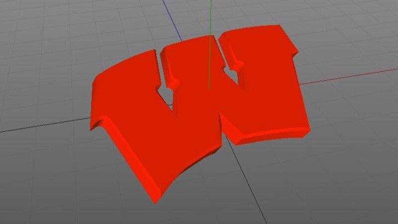Wisconsin Üniversitesi Badgers Logo Plastik Aparat - Görsel 2