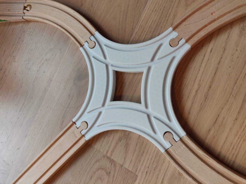 Oyuncak Ahşap Tren Track / Spielzeug Holzeisenbahn Schienen / Kreuzung Kurve 3 / Brio Thomas Ikea Ebay Kompatibel Plastik Aparat - Görsel 3
