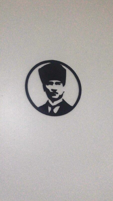 2D Atatürk Madalyonu Biblo Dekoratif Hediyelik Süs Eşyası Maket