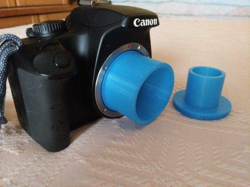 Teleskop İçin Canon (1.25 Ve 2 ) İçin T-Ring Adaptörü Plastik Aparat - Görsel 2