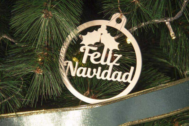 Bola De Navidad Feliz Navidad Menü Plastik Aparat - Görsel 3