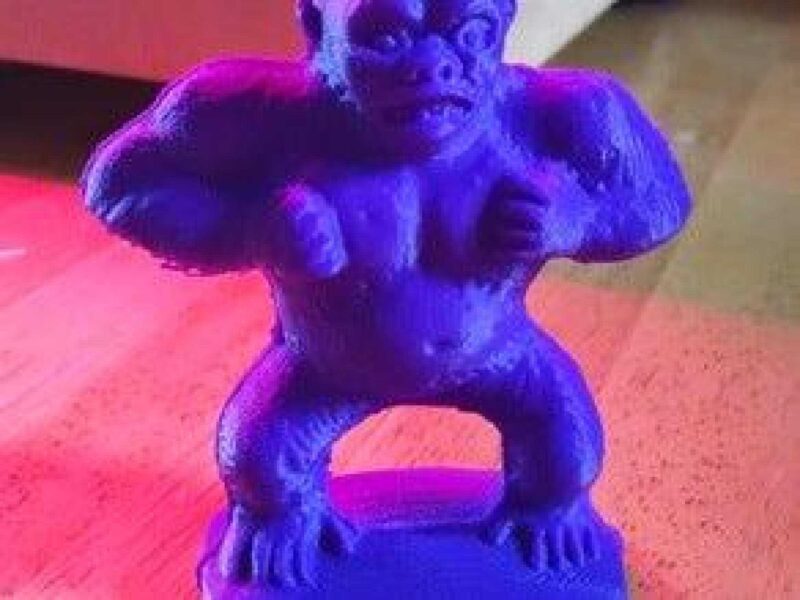 Jeff Koons Gorilla Dekoratif Biblo Organik Plastikten Oyuncak - Görsel 3