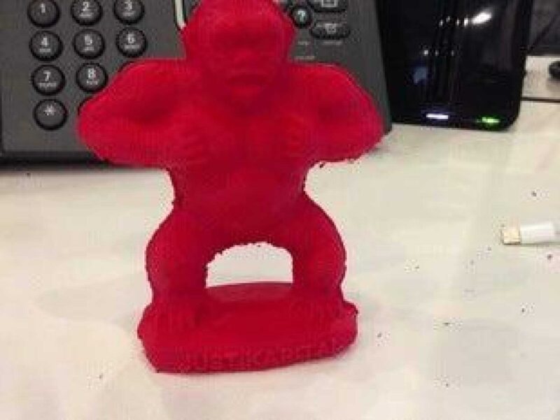 Jeff Koons Gorilla Dekoratif Biblo Organik Plastikten Oyuncak - Görsel 4