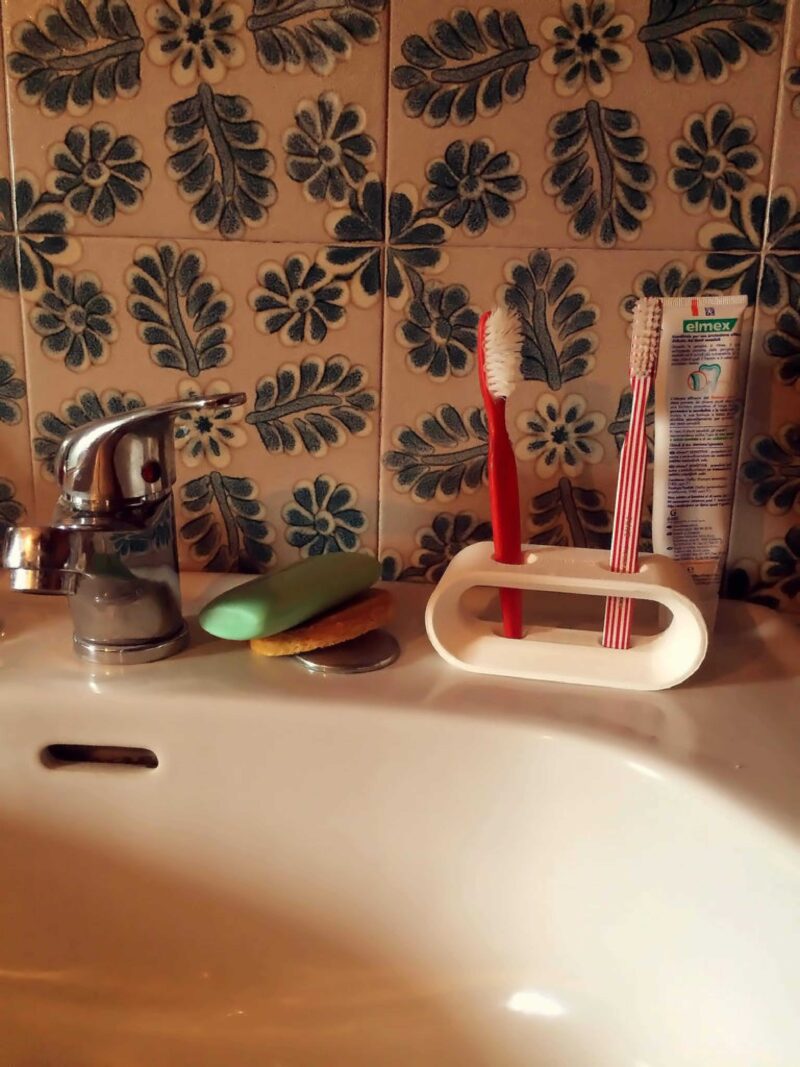 Tasarım Diş Fırçası Kalem Tutacağı Tutucu Aparat Masaüstü Banyo - Görsel 2