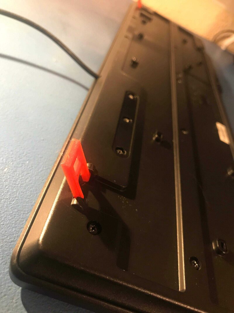 Klavye ayağı (Logitech K100) Organik Plastikten Aparat Yükseltici - Görsel 2