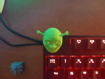 Shrek Keycap Plastik Aparat