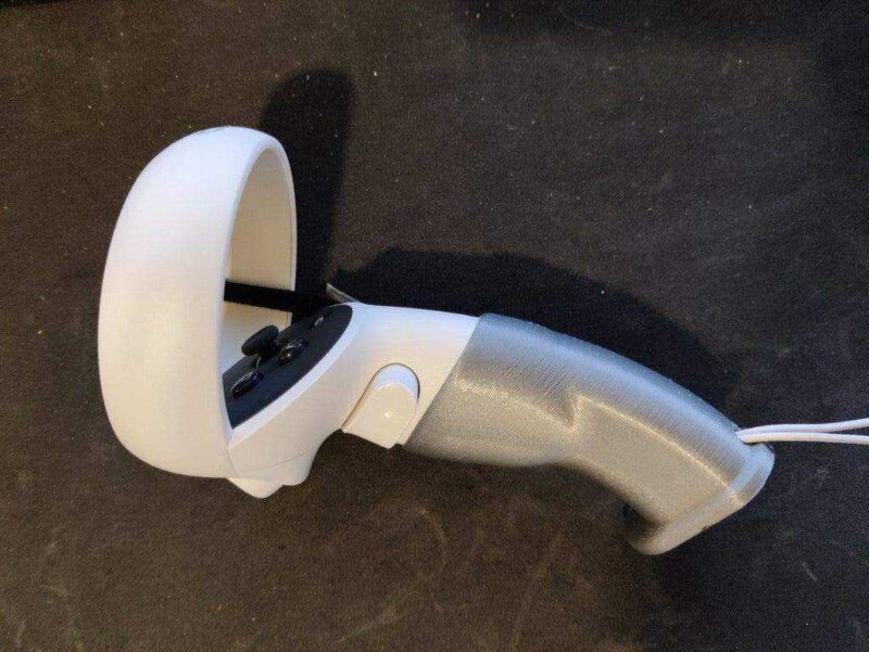 Oculus Quest 2 Denetleyicisi İçin Tabanca Saber Grip Plastik Aparat - Görsel 2