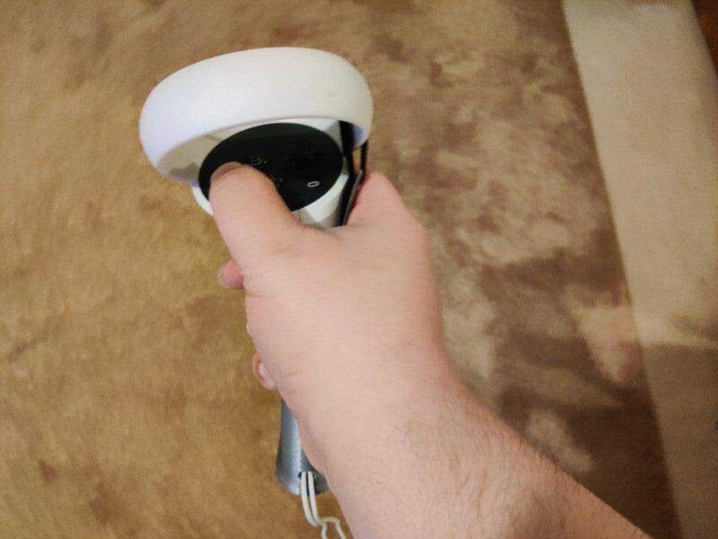 Oculus Quest 2 Denetleyicisi İçin Tabanca Saber Grip Plastik Aparat - Görsel 3