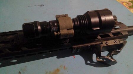Hızlı Yayınlı El Feneri Picatinny Tutucu | Airsoft Plastik Aparat
