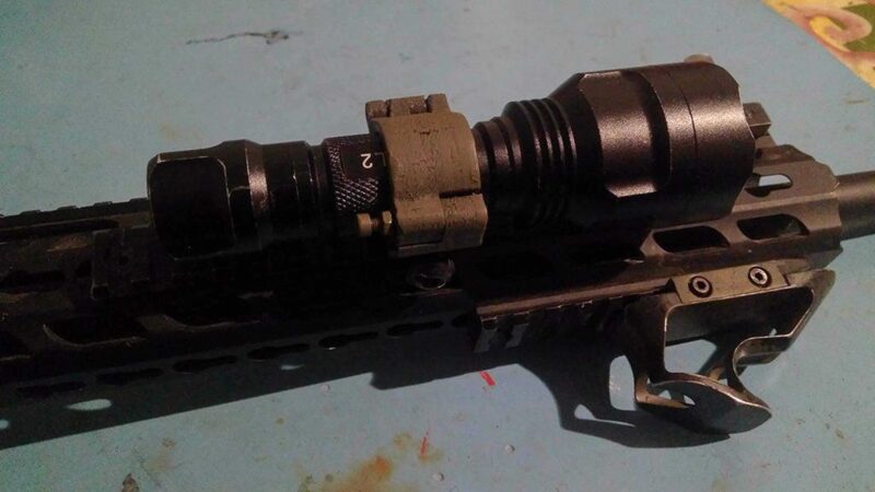 Hızlı Yayınlı El Feneri Picatinny Tutucu | Airsoft Plastik Aparat