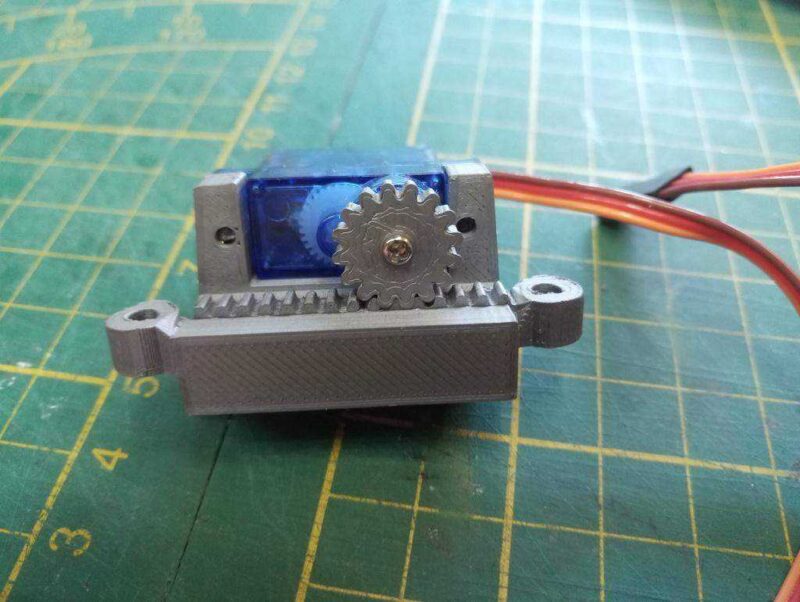 9 Gram Servo Lineer Aktüatör. Actuonix Pq12-P Doğrusal Aktüatör Değiştirme Plastik Aparat - Görsel 2