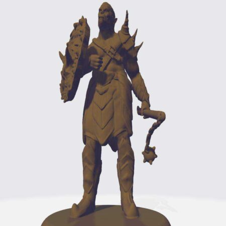 Orc Avcı Kalkanı Ve Flail Plastik Aparat