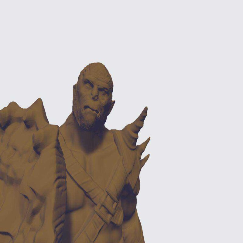 Orc Avcı Kalkanı Ve Flail Plastik Aparat - Görsel 2