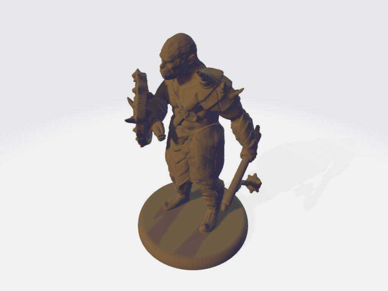 Orc Avcı Kalkanı Ve Flail Plastik Aparat - Görsel 3
