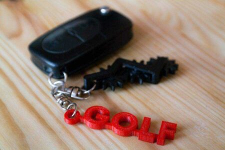 Vw Golf  Anahtarlık Organik Plastikten Hediyelik  Anahtarlık