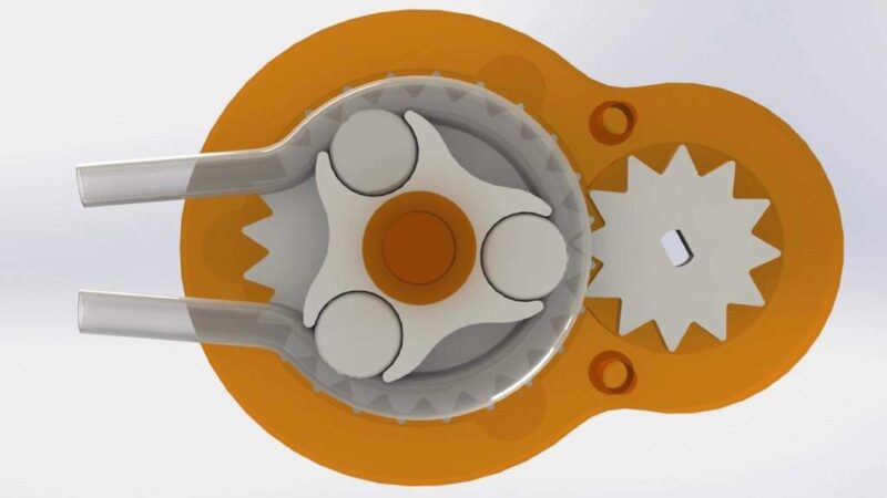 Küçük Peristaltik Pompa - 28Byj-48 Step Motor Plastik Aparat - Görsel 2