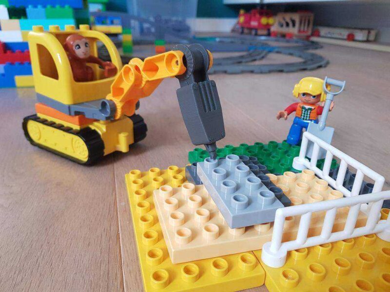 Duplo Ekskavatörü İçin Jackhammer Plastik Aparat - Görsel 2