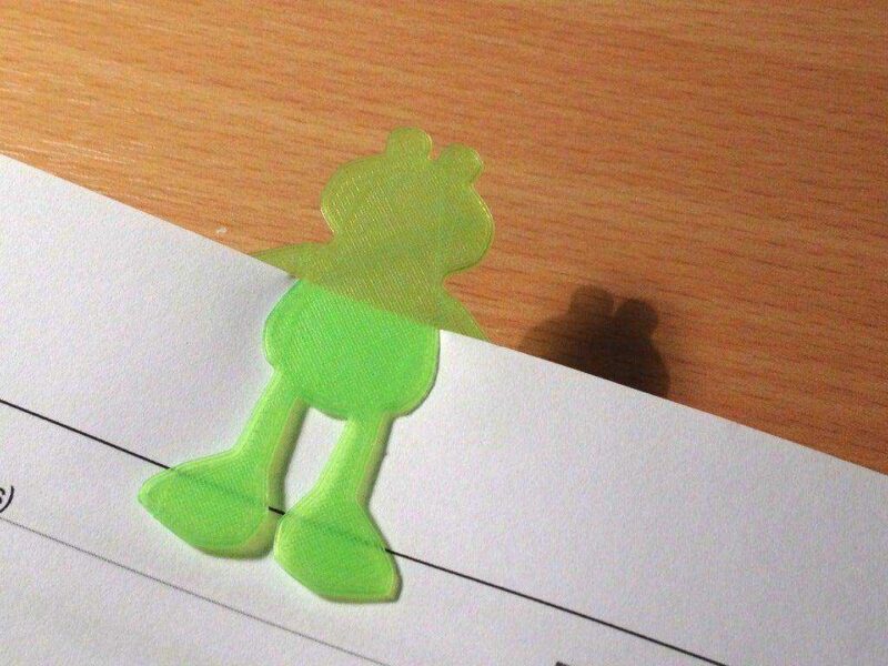 Kurbağa Kitap Ayracı Işareti Ayraç Tutucu Organik Plastikten