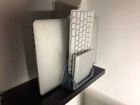 Kablosuz klavye ve touchpad tutucu Macbook dikey Stand Stant