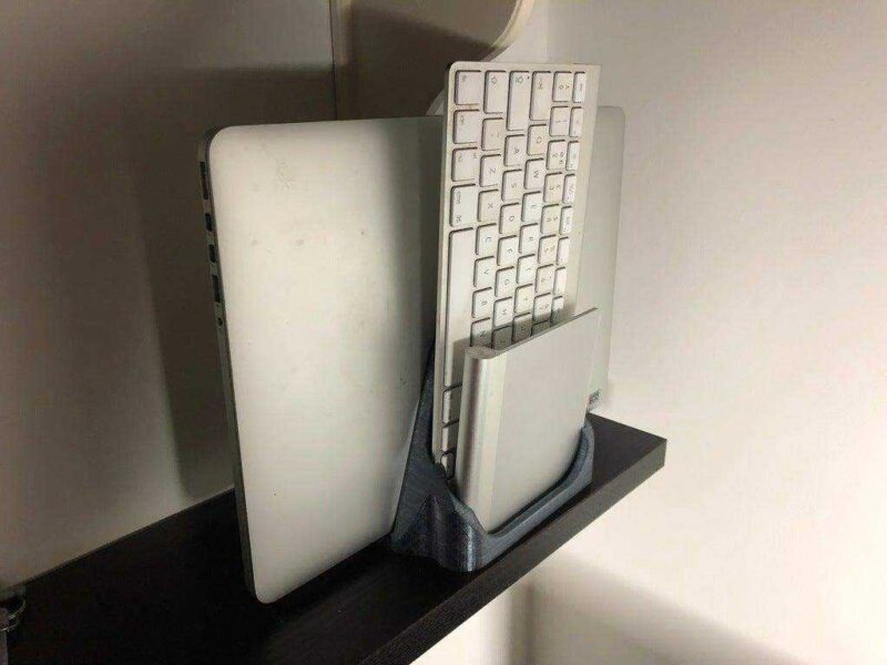 Kablosuz klavye ve touchpad tutucu Macbook dikey Stand Stant