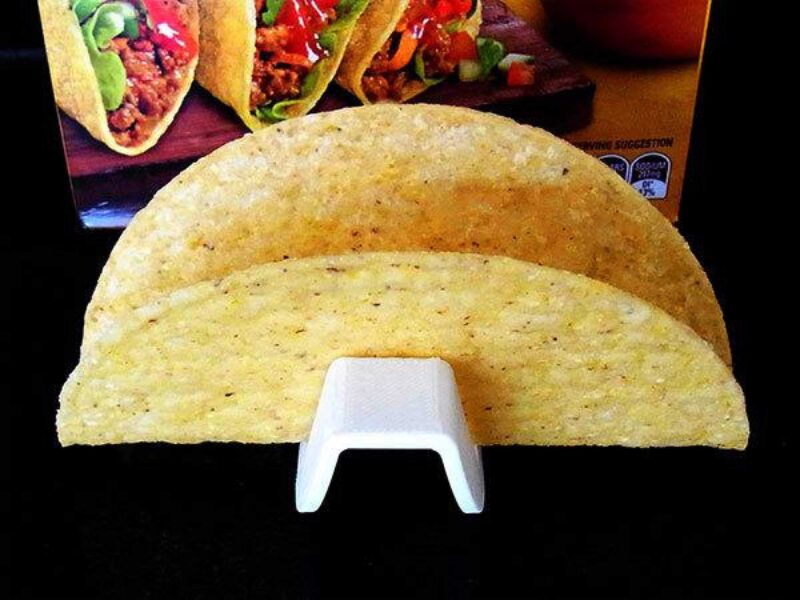 Taco Tutucu - Kolay Dolum / Düz Taban İçin Rulolar, Servis Sırasında Taco Yu Dik Tutar Plastik Aparat - Görsel 2
